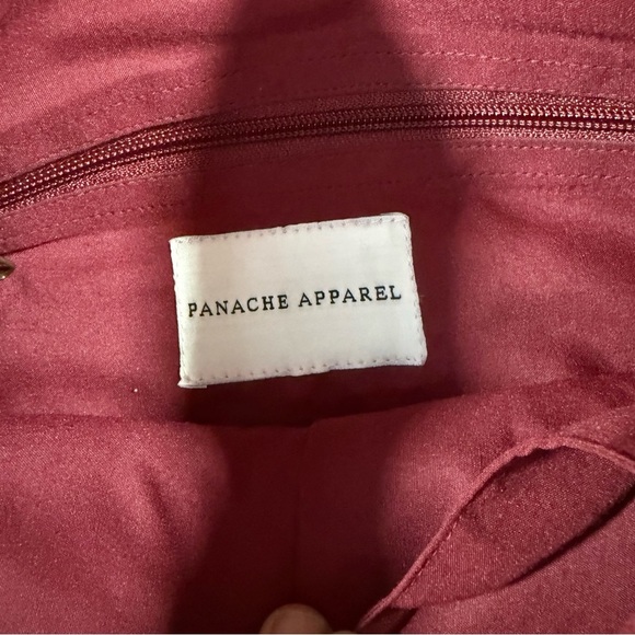 Panache Chic Burgundy Diamond Knit Women's Backpack - Picture 9 of 10